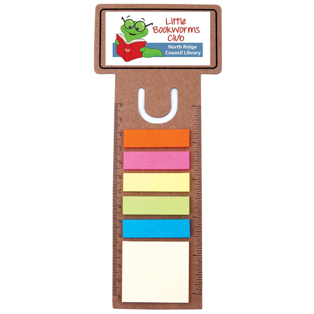 BW8868 Business Card Bookmark Ruler With Noteflags – BW Promotions