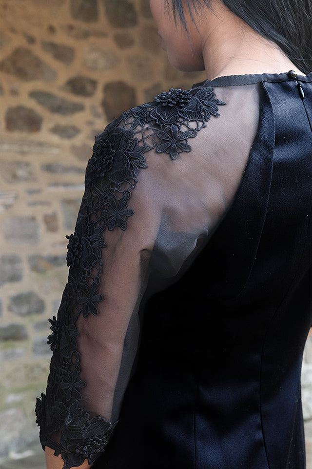 Lace Organza Jacket, Cotton and Silk. – Granaté Prêt by Annina King