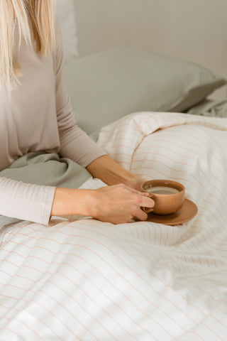 bamboo sheets breakfast in bed