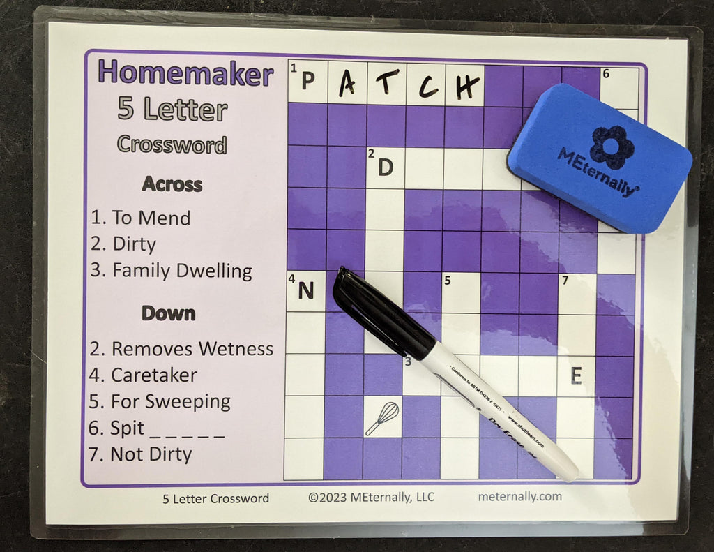 covering 5 letters crossword