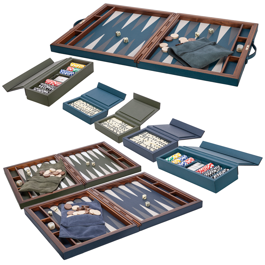 Italian Leather Backgammon Set by Giobagnara – Found by Maja