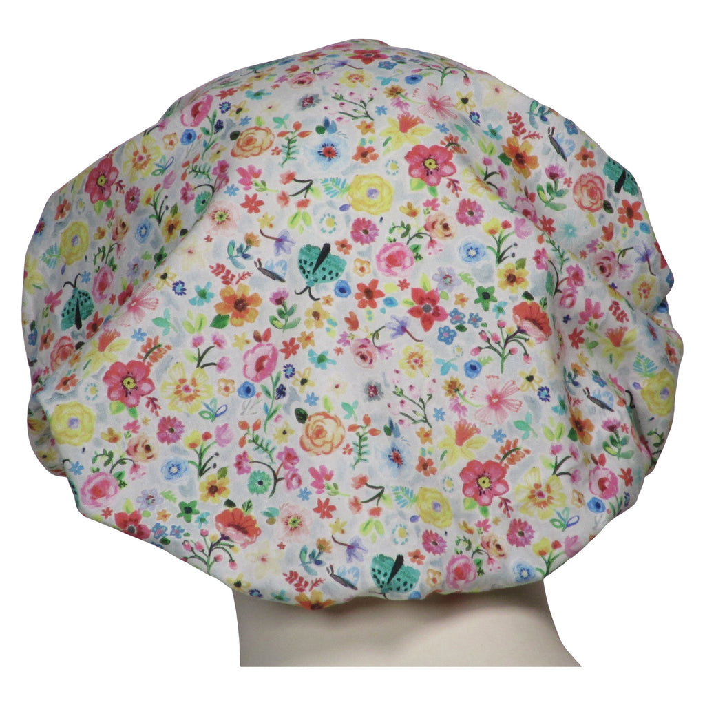 Bouffant Scrub Hats Floral Days – surgicalcaps.com