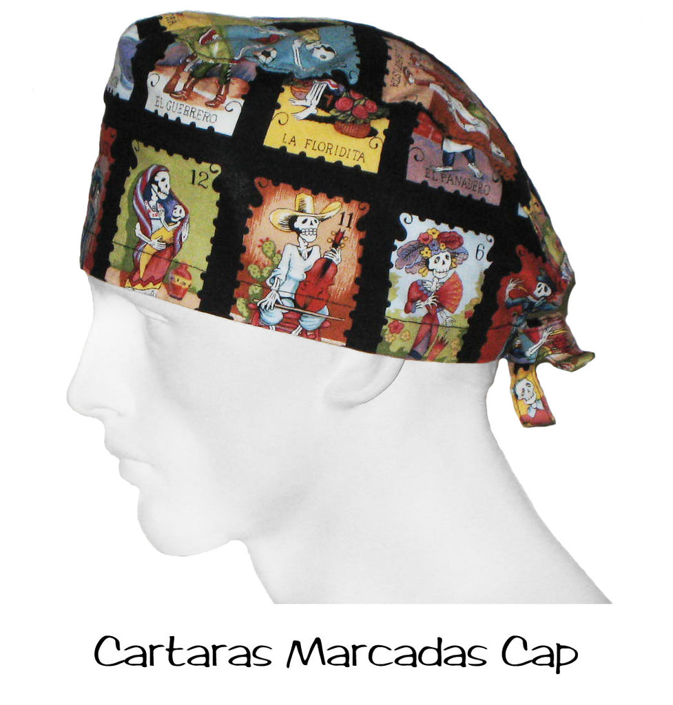 Scrub Caps Cartas Marcadas – surgicalcaps.com