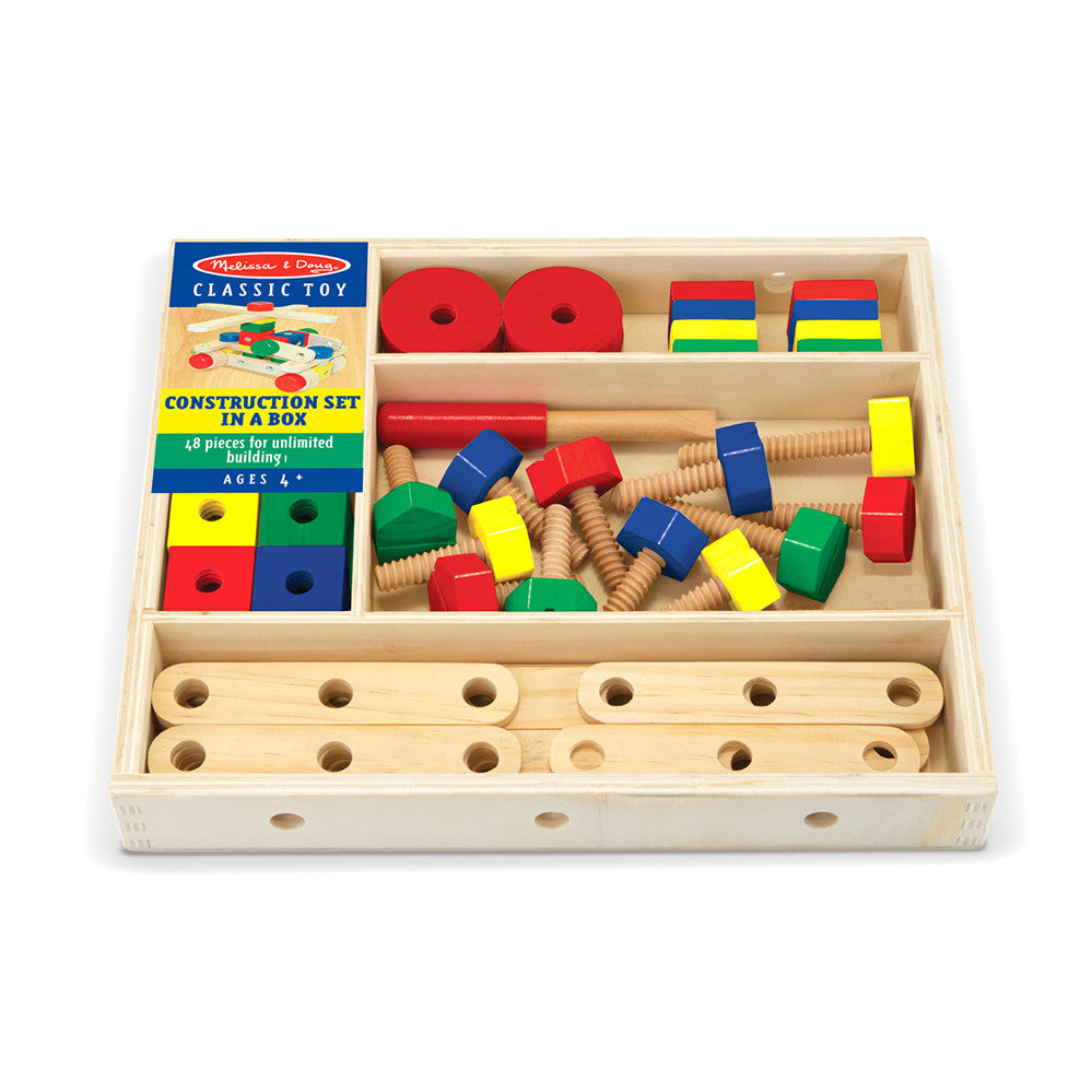 melissa & doug construction set in a box