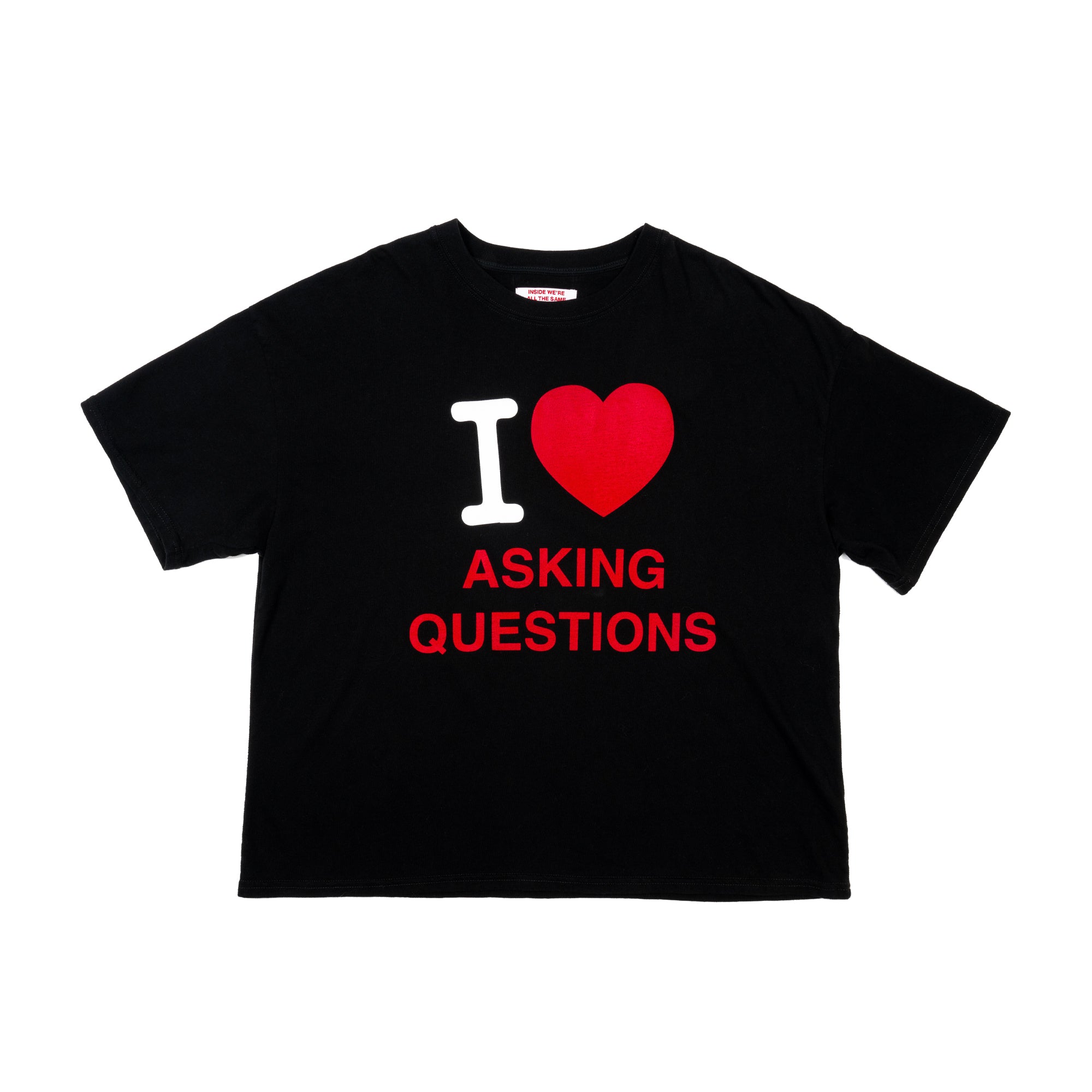 I Love Asking Questions Oversized Tee - Were Not Really Strangers product image