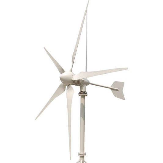 Generador de turbina eólica, 1600W 5 palas pequeña turbina de viento para  equipos de energía industrial (24V-azul), dínamo
