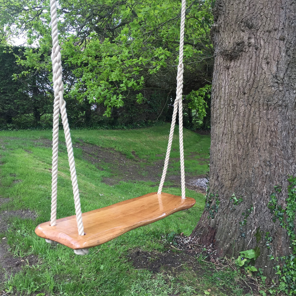 Personalised Oak Garden Swings - small - From Tree To You