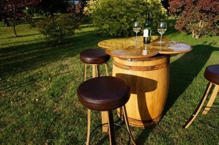 Four Leaf Clover Oak Barrel Table Stools Original Design The