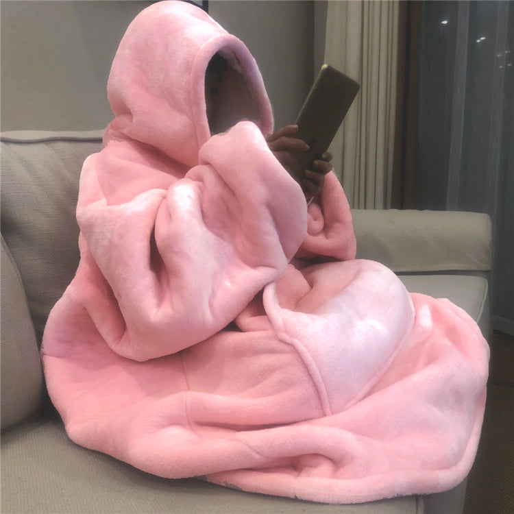 oversized fluffy hoodie blanket