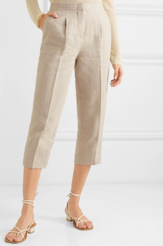 MICHAEL MICHAEL KORS Cropped linen tapered pants