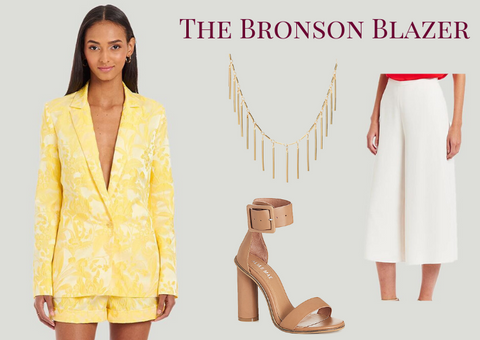  amanda uprichard yellow bronson blazer