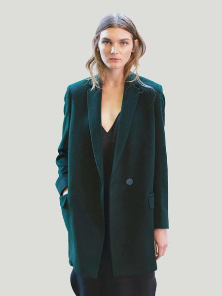 Serrano Green Wool Coat women's green coats women's winter jackets and coats