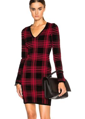 Alexander Wang Buffalo Plaid Dress