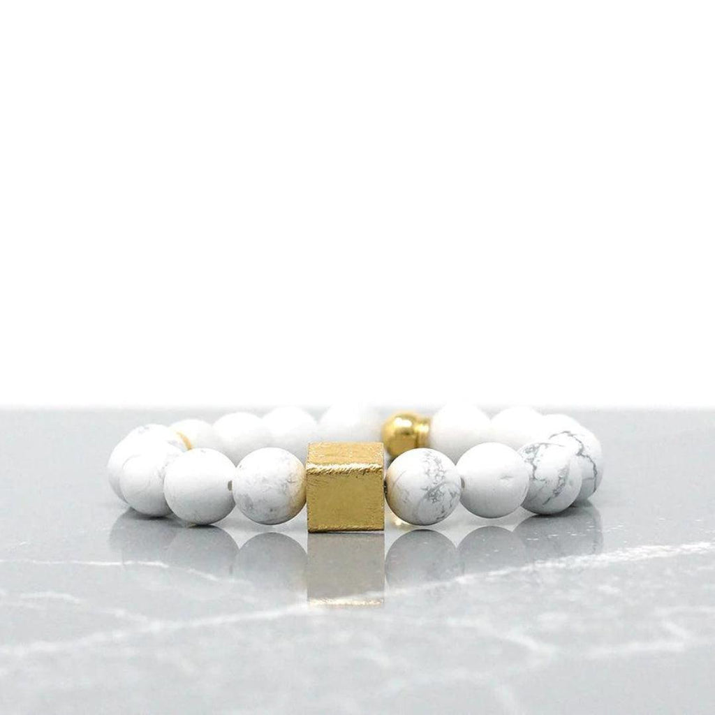 White bead bracelet from Realia by Jen