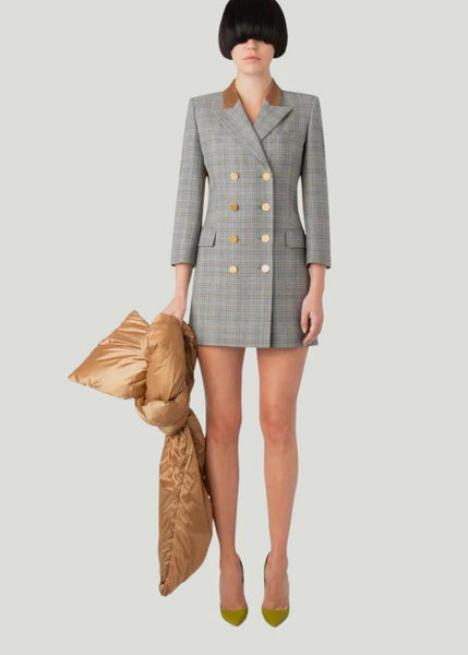 LANDSCAPE Double-Breasted Fine Wool Blazer Dress best holiday party dresses