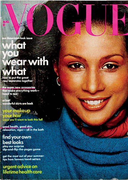 Model Beverly Johnson on Vogue's August 1974 cover African American fashion icons Black History Month boutiques in Minneapolis
