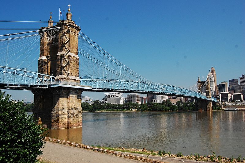 The Story Behind the John A. Roebling Suspension Bridge | Cincy Shirts