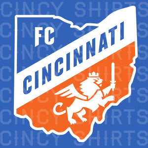 Fc Cincinnati Ohio Logo Youth Sizes Cincy Shirts