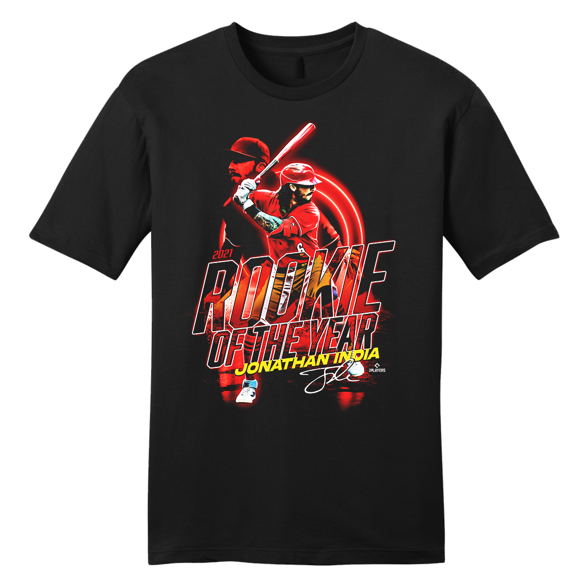 Official Jonathan India mlbpa Tee | Cincinnati Baseball | Cincy Shirts Unisex T-Shirt / Red / 4X