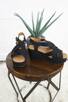 Take Me Out Strappy Wedge Sandal