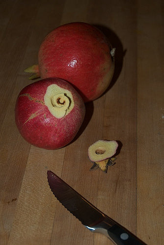 Opening a Pomegranate step 1