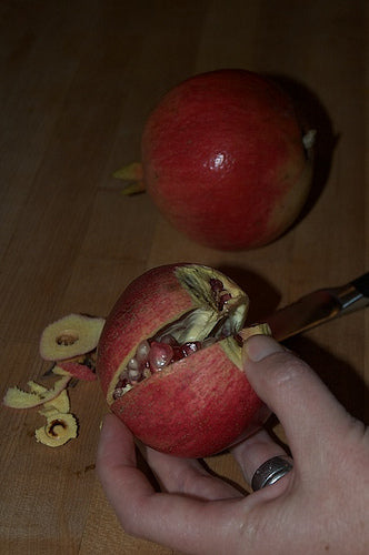 Opening a Pomegranate step 2