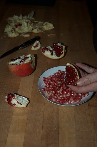 Opening a Pomegranate step 3