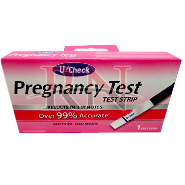  U  CHECK  PREGNANCY  TEST  1PC RN International Inc 