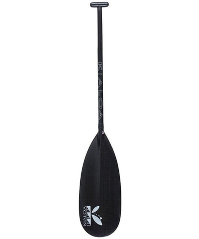 hawaiki carbon double bend outrigger steering paddle - kialoa