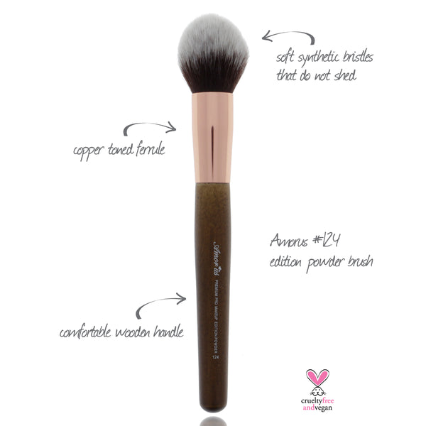 124 Amorus USA Premium Edition Powder Face Makeup Brush Amor Us makeup cosmetics brushes vegan cruelty free