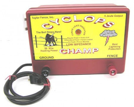 cyclops champ 5 joule, ac powered electric fence charger