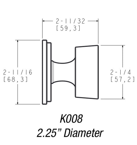 Brass Cabinet Door Locks 11/16 to pin - Paxton Hardware