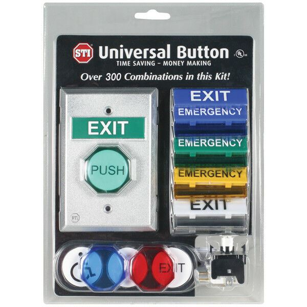 Safety Technology Universal push exit, Button, Emergency UB-1 - Designer Entryway 