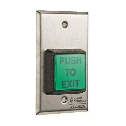 Alarm Controls Electric SPDT switch 2" push Exit Access control button TS-2