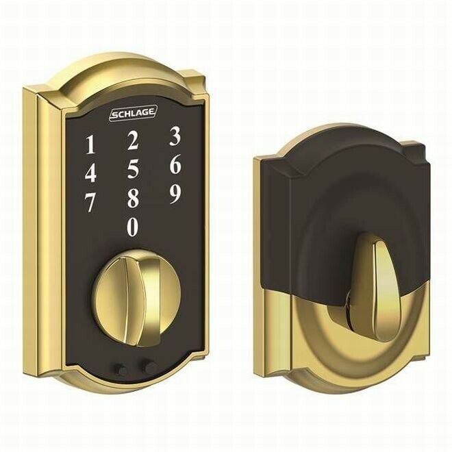 Schlage BE467F Control Smart Deadbolt Lock Satin Nickel Greenwich