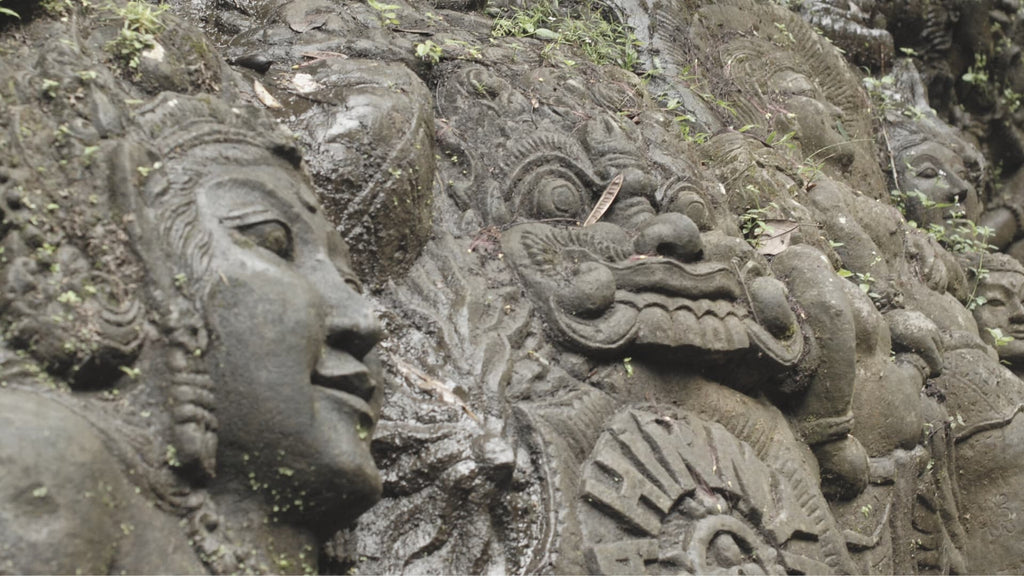 Close-up of stone carving in Bali. [Image: MeredithLangmaid at Getty Images]