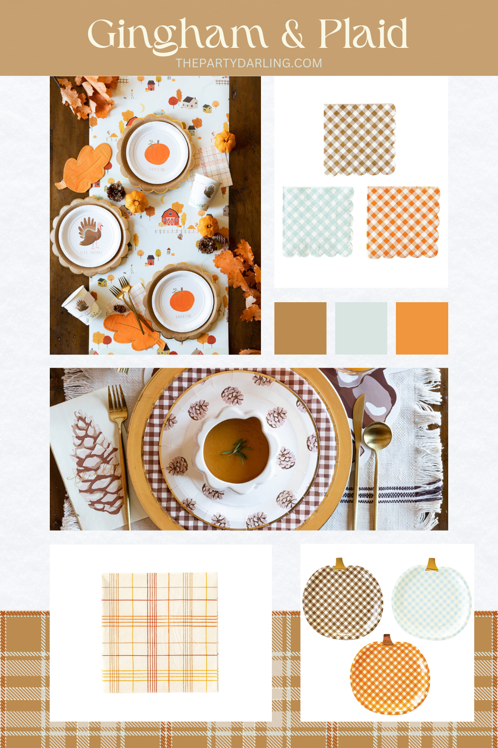 Gingham and Plaid Fall Decor | The Party Darling