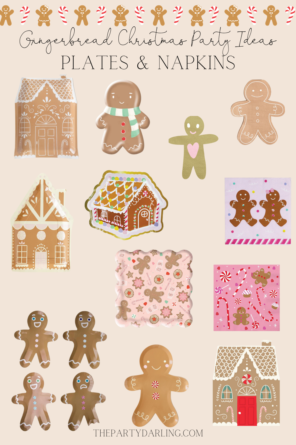 Gingerbread Party Plates and Napkins | The Party Darling