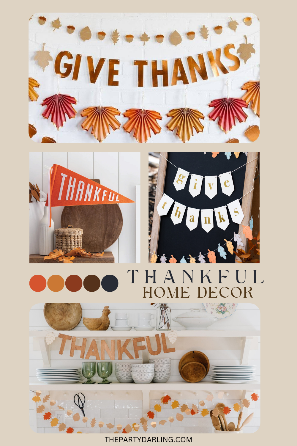 Thankful Fall Decor | The Party Darling