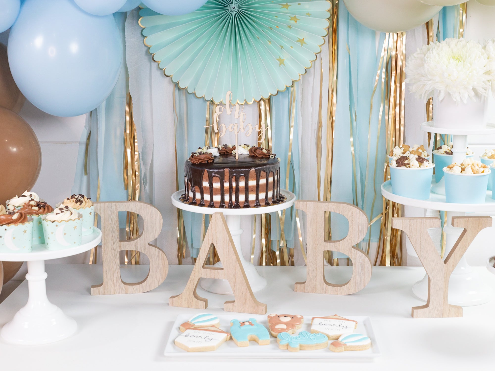 Wooden "BABY" Letters | The Party Darling