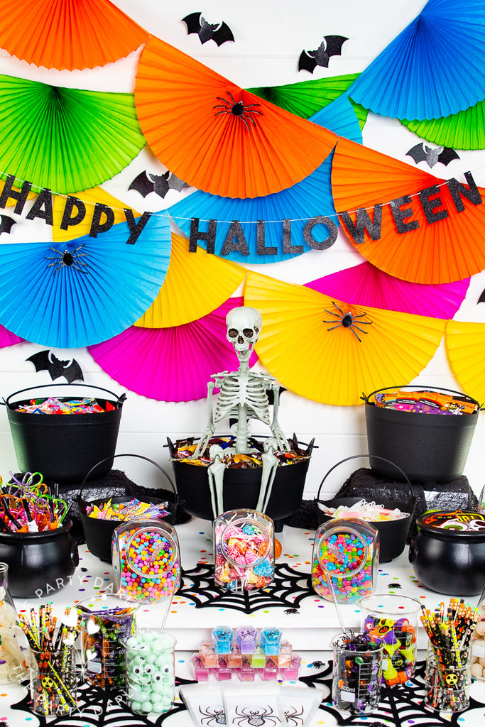 Halloween candy bar backdrop