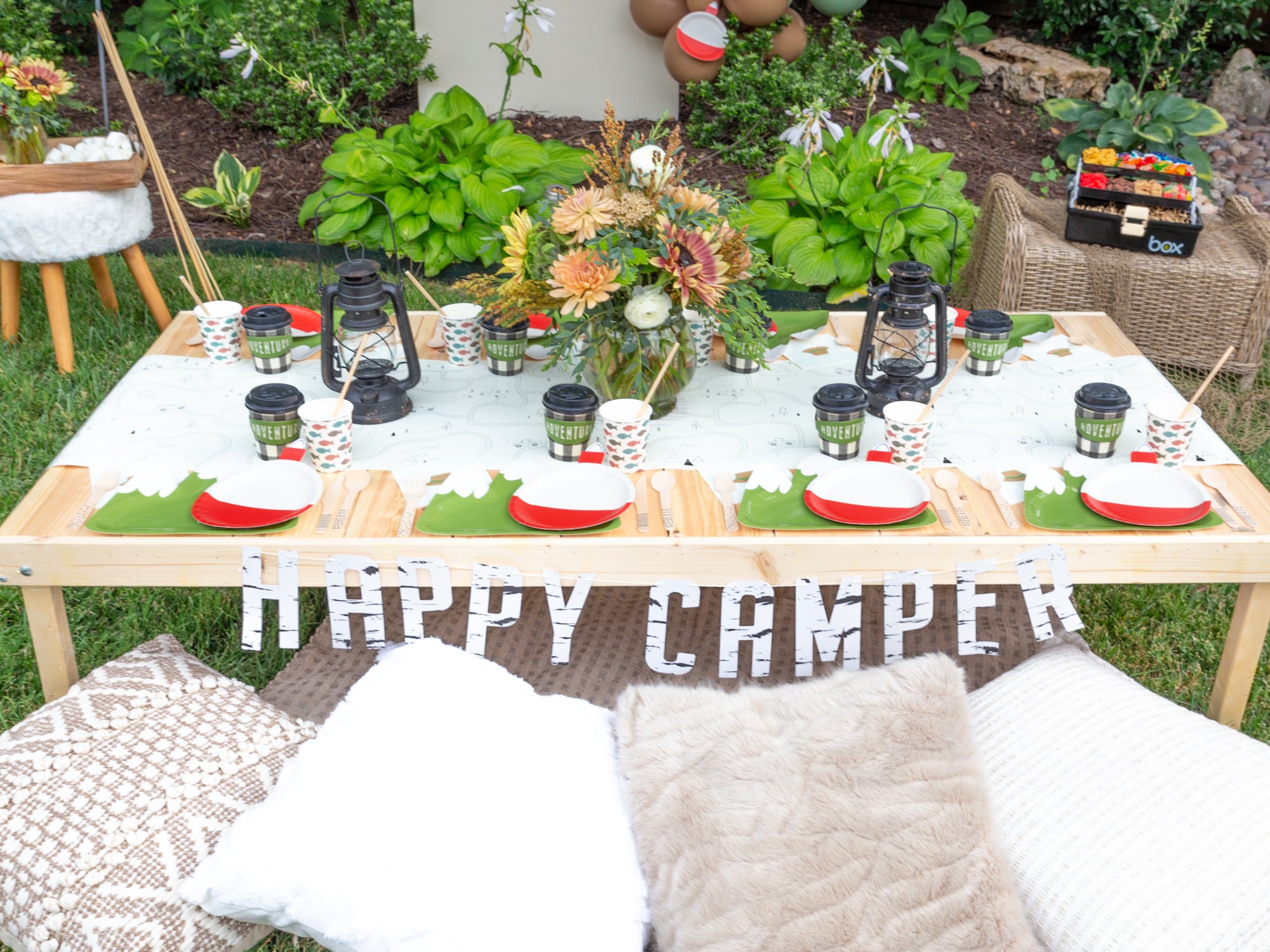 Happy Camper Party Banner | The Party Darling