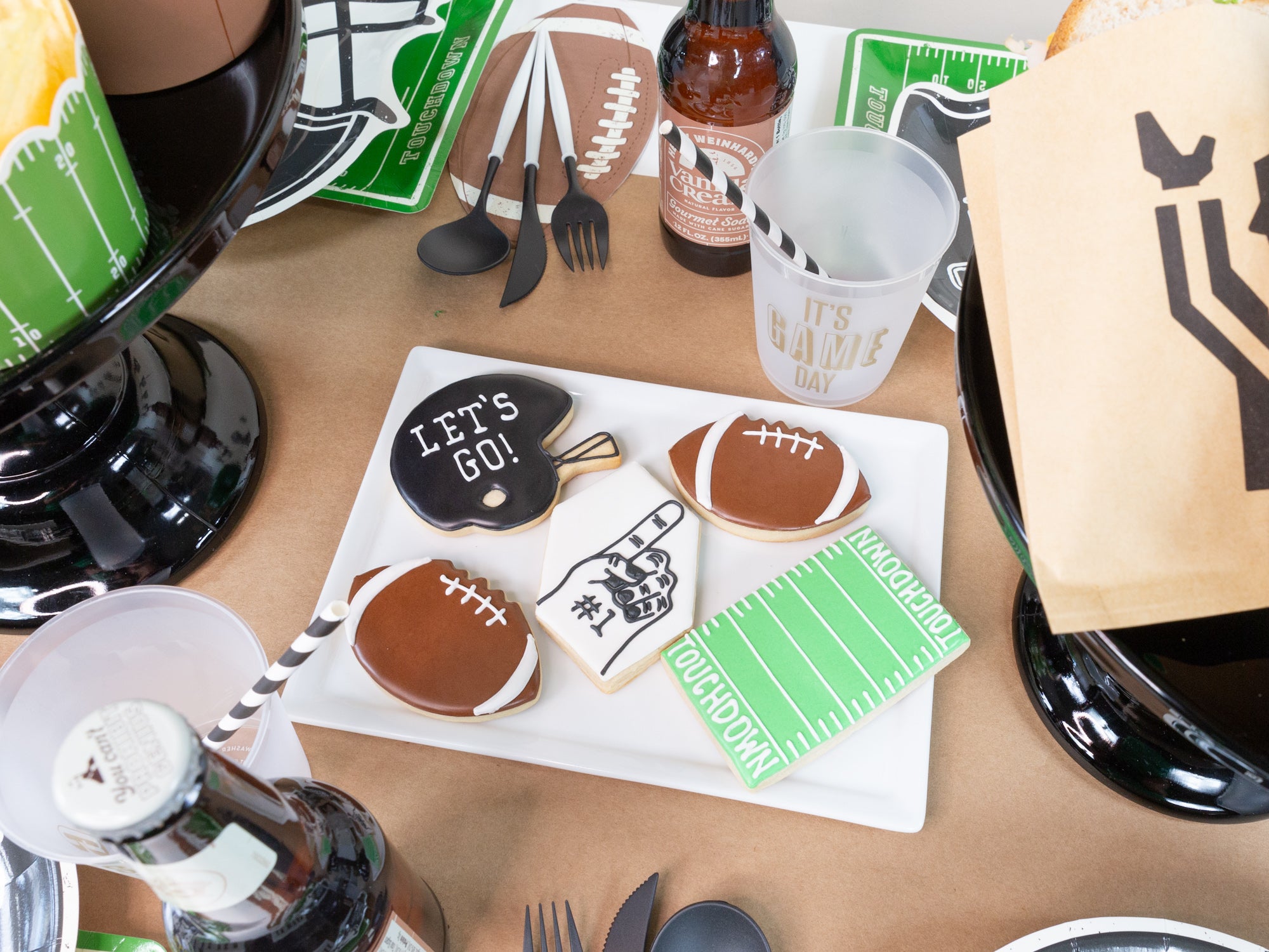 Custom Football Cookies | The Party Darling