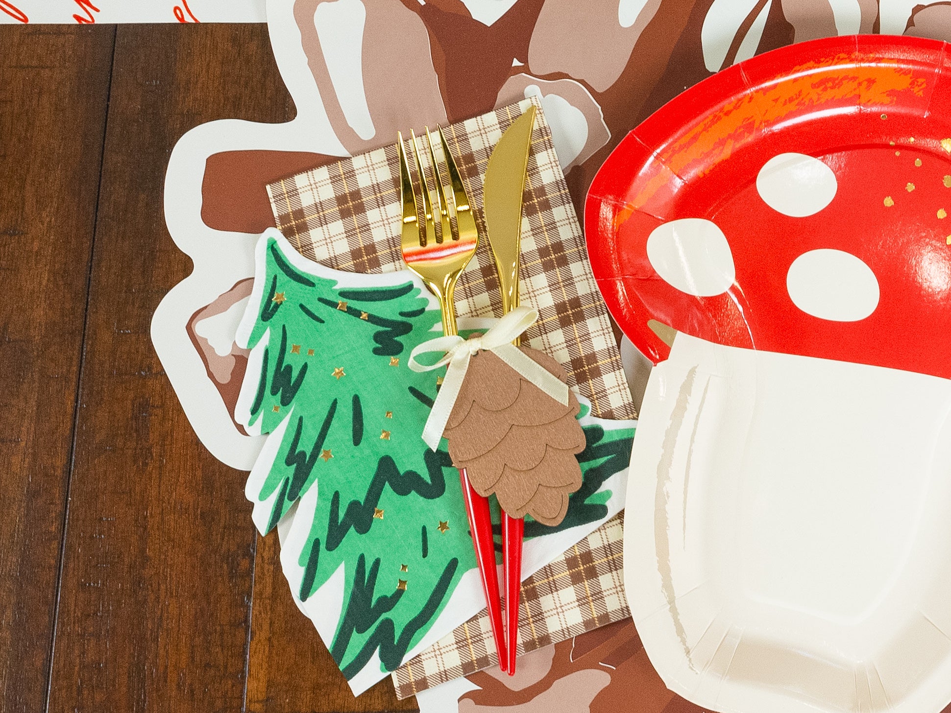 Woodland Christmas Party Napkins | The Party Darling