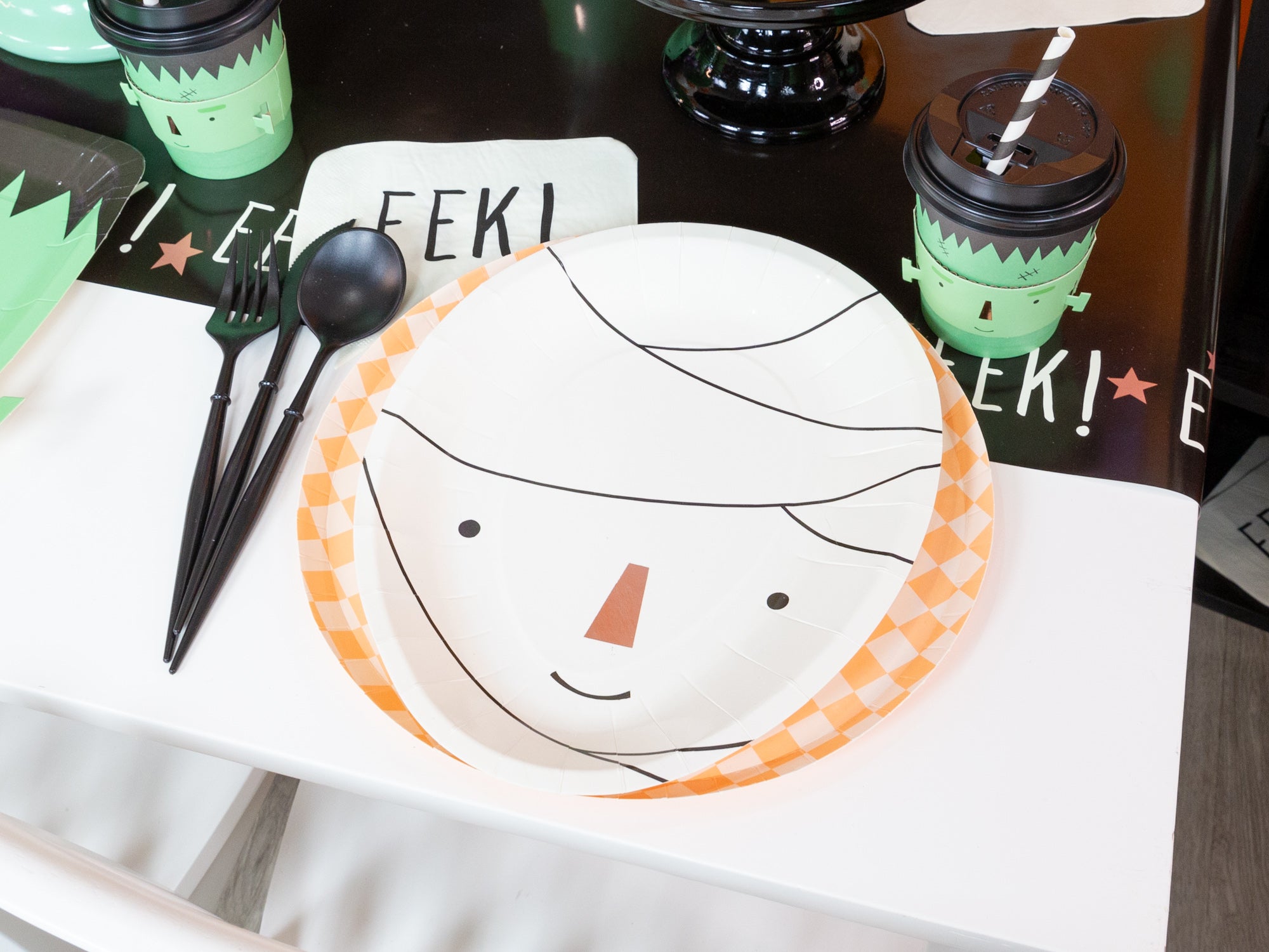 Monster Mash Mummy Plate | The Party Darling