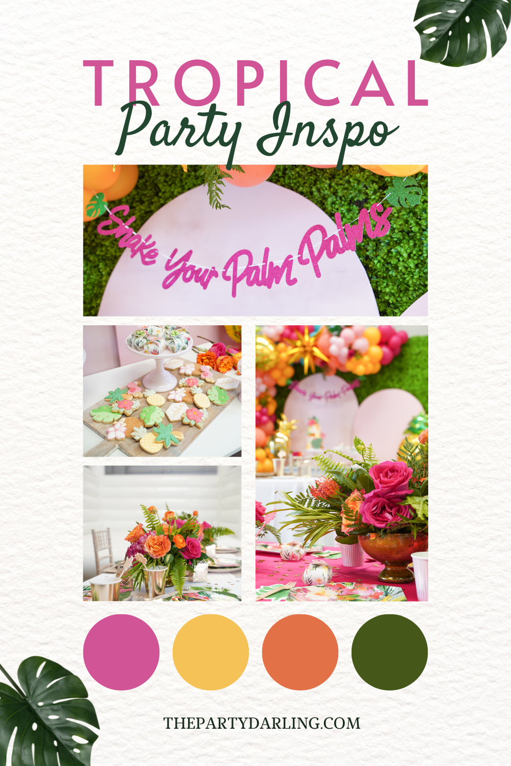 Tropical Party Inspiration Blog Post | The Party Darling