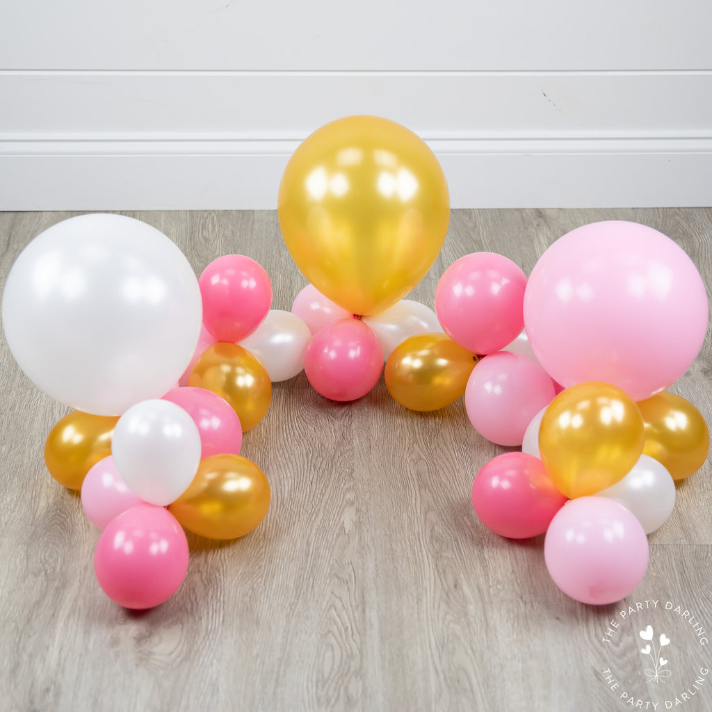 balloon garland tutorial layout balloons