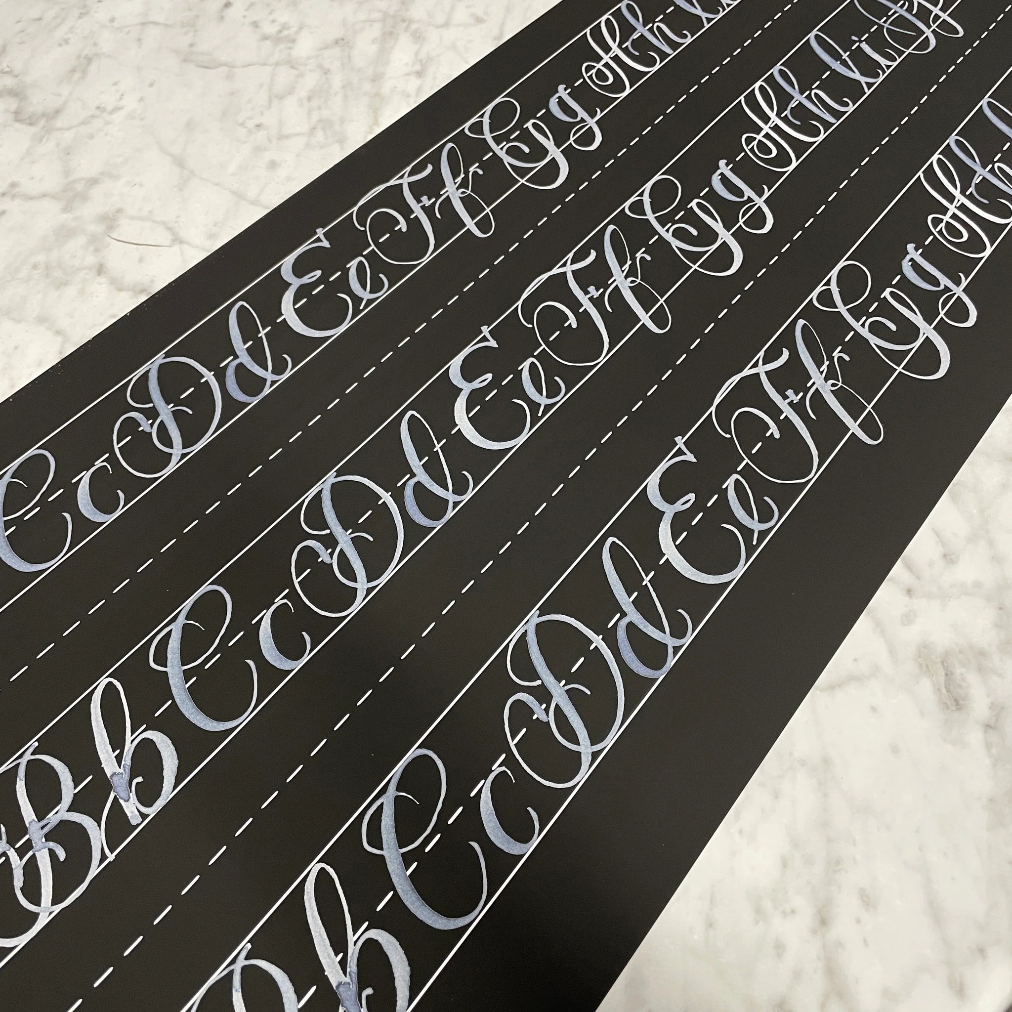 Chalkboard Letter Table Runner