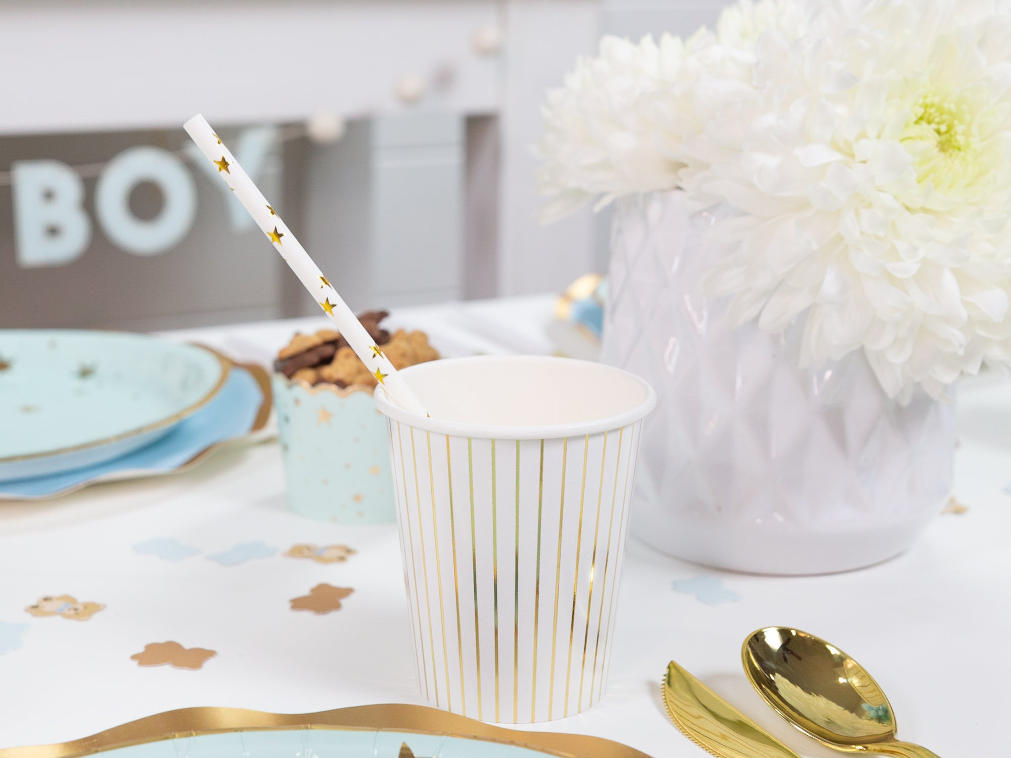 Baby Shower Cup and Straw | The Party Darling