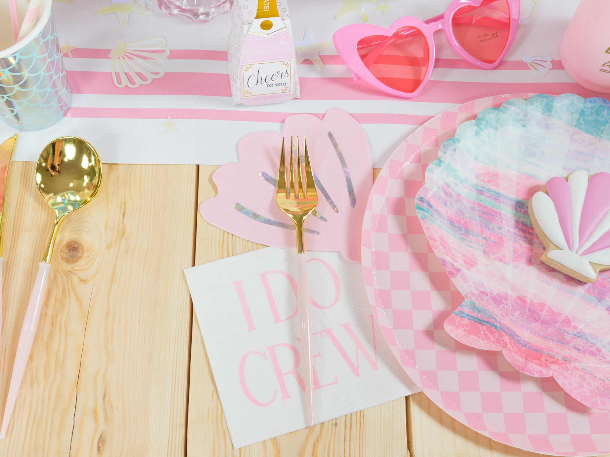 I Do Crew Napkins and Forks | The Party Darling